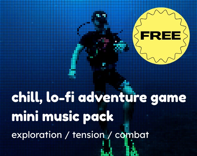 3首免费的轻松休闲的低保真冒险游戏迷你音乐素材