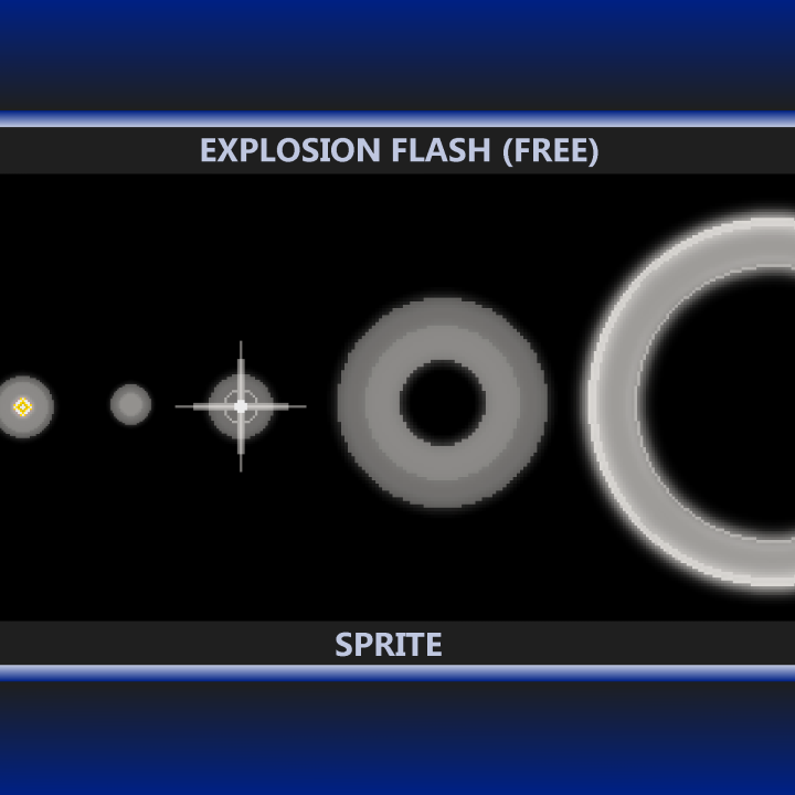 一个简单免费的像素爆炸动画特效素材