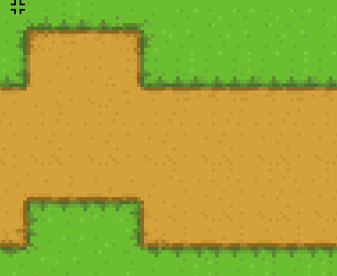 免费的简单俯视视角像素草地小径图块集素材