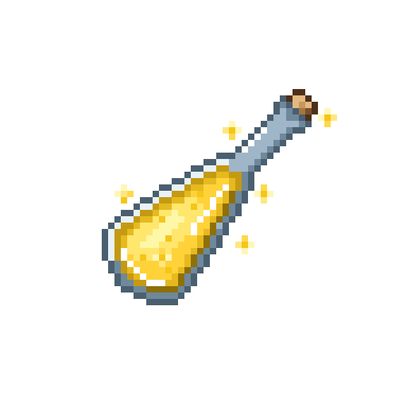 三个免费的基础款像素动画魔法药水素材