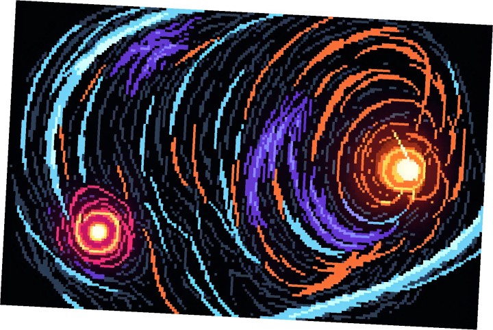 10款精美的静态像素太空星球大战背景图片素材