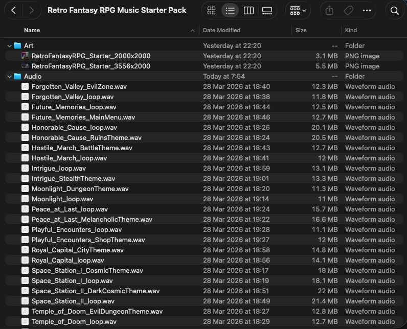 15首免费复古奇幻角色扮演游戏入门音乐素材