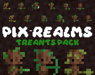 12个免费的静态像素古树精灵素材