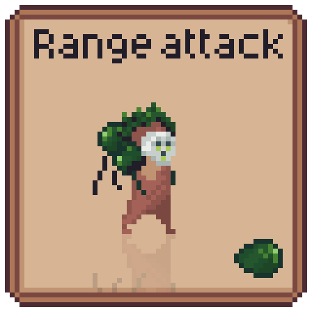 免费的横版像素自然界亡灵敌人动画素材