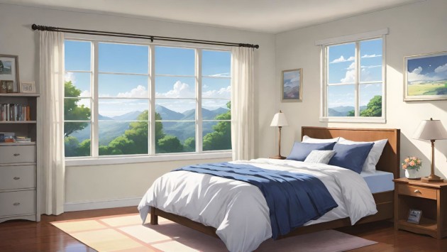 13个免费的静态小说郊区卧室背景图片素材