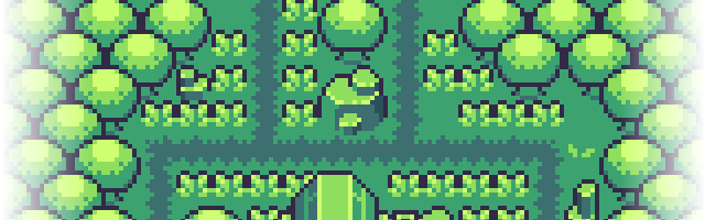 精美的8*8复古Gameboy风格像素地上世界图块集素材