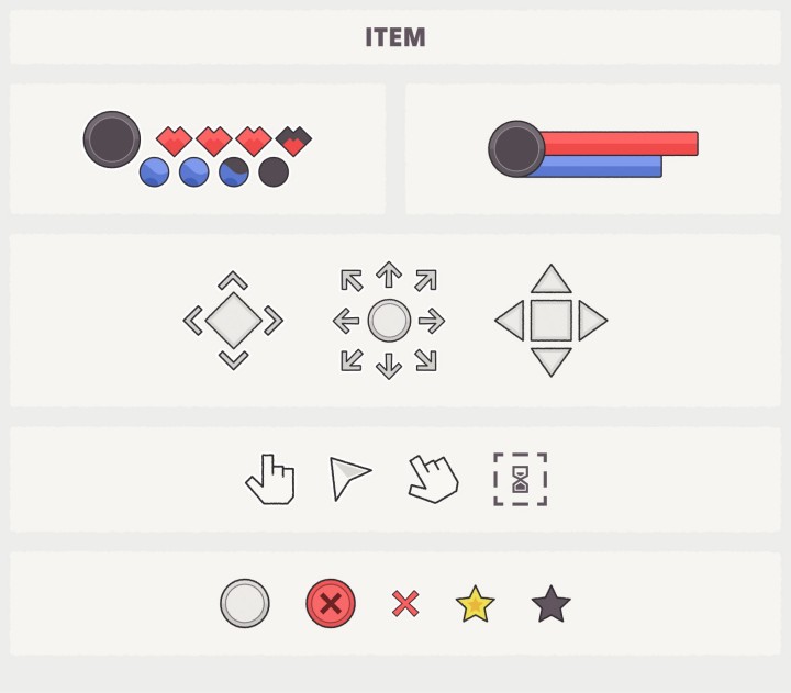 80+的免费精美2D游戏UI素材