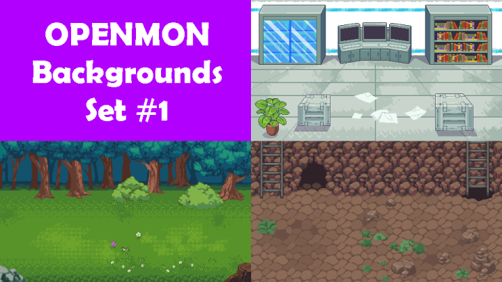 3个免费的像素战斗系统背景图片素材