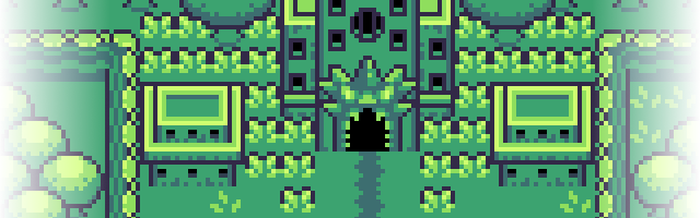 精美的8*8复古Gameboy风格像素地上世界图块集素材