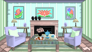 免费静态320*180像素英式客厅下午茶背景图片素材