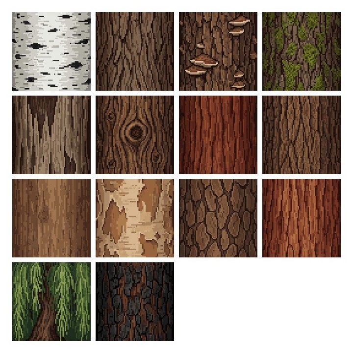 170+的像素方块纹理素材