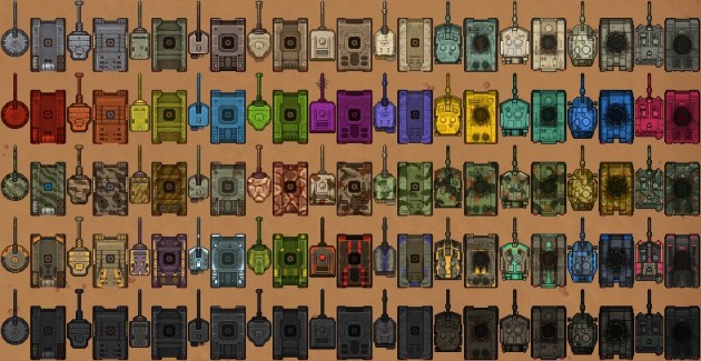 55辆独特的像素风坦克素材