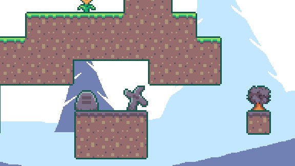 免费的小型16*16像素平台游戏冰雪图块集素材