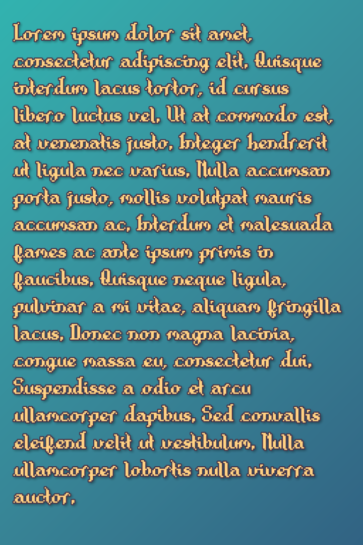 精美的中世纪奇幻mora像素字体素材