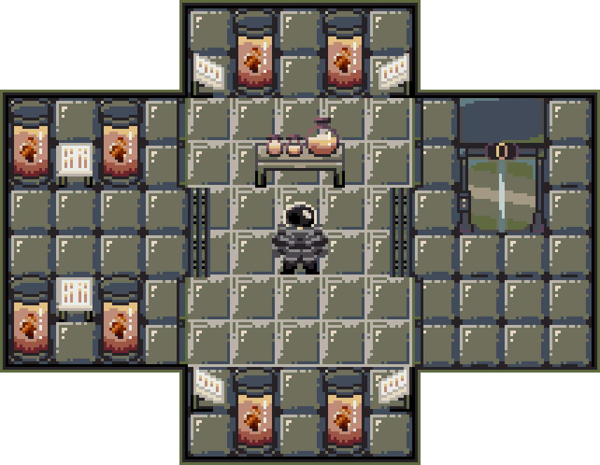 包含图块和角色的完整像素科幻素材包