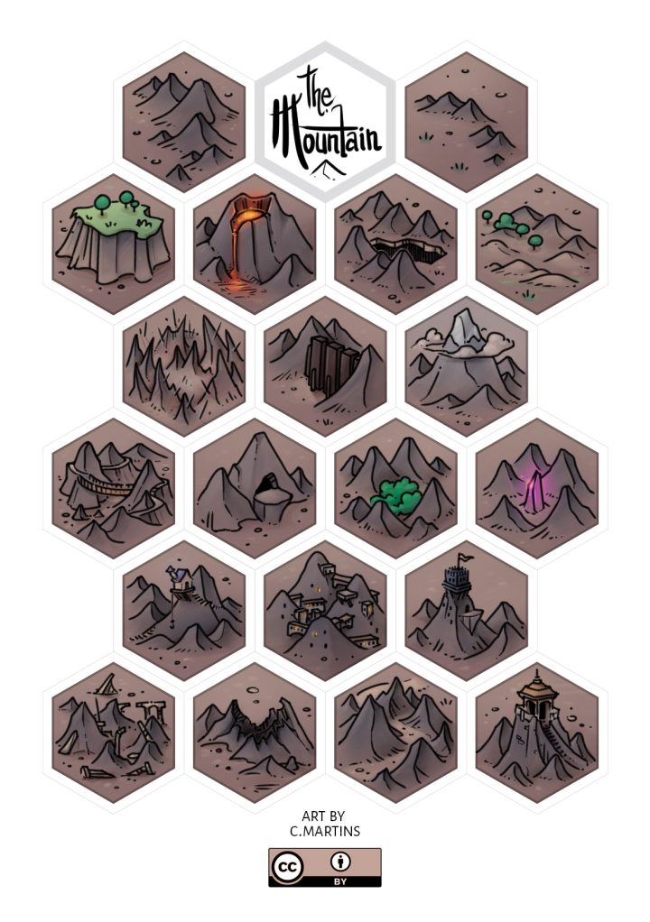 20个免费的精美2D六边形地图瓷砖素材