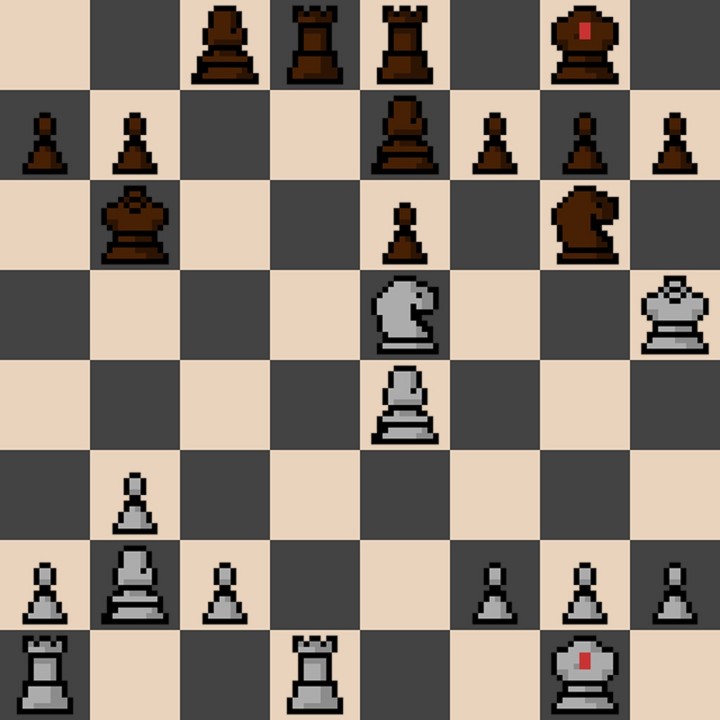 16*16的免费像素艺术国际象棋套装和棋子素材