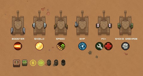 55辆独特的像素风坦克素材