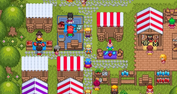 700+的16*16像素农场游戏市场图块集素材