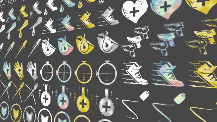 123个免费的高清2D射击/Roguelike游戏技能效果UI图标素材