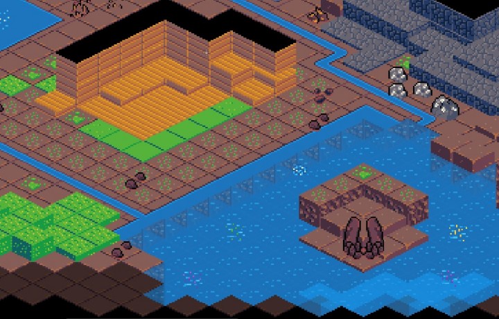 170+的免费32*32等距像素洞穴图块和装饰素材