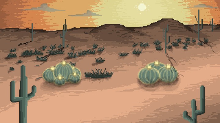 一组免费的320*180像素沙漠背景图片素材