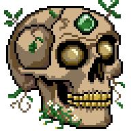 7个独特适用于像素角色扮演游戏的元素骷髅头素材