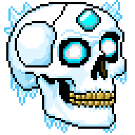 7个独特适用于像素角色扮演游戏的元素骷髅头素材