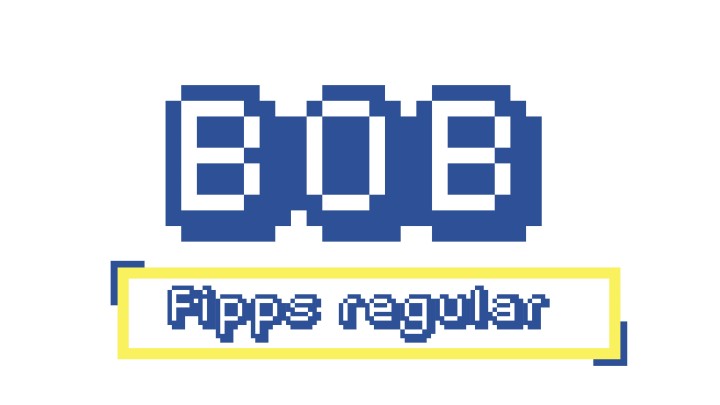 完美适用于复古和像素艺术游戏的免费像素字体素材