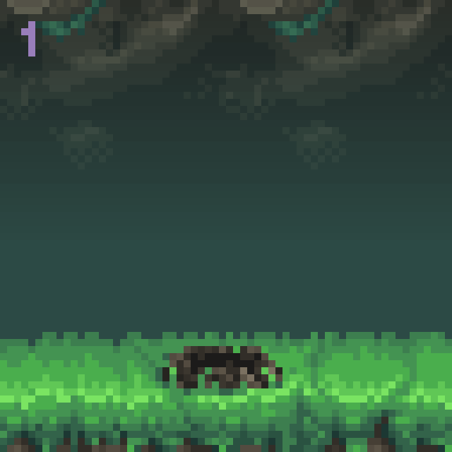 免费的像素风格腐朽的树桩精灵素材