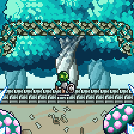 精美的像素西瓜骑士训练假人动画素材