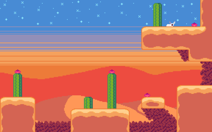 免费的16*16基础像素沙漠图块集素材