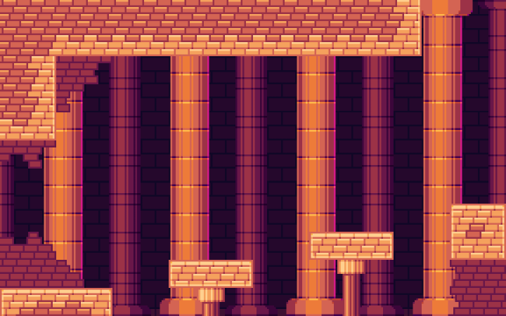 免费的16*16基础像素沙漠图块集素材