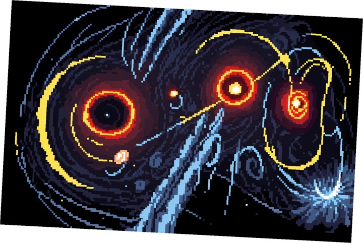 10款精美的静态像素太空星球大战背景图片素材