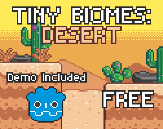 免费的16*16像素沙漠微型生物群落素材