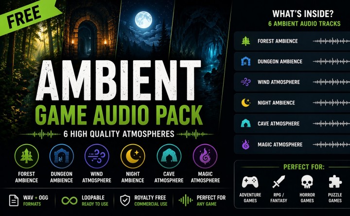 6个免费的森林、地牢环境音乐素材