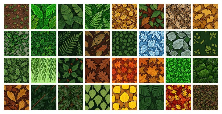 170+的像素方块纹理素材