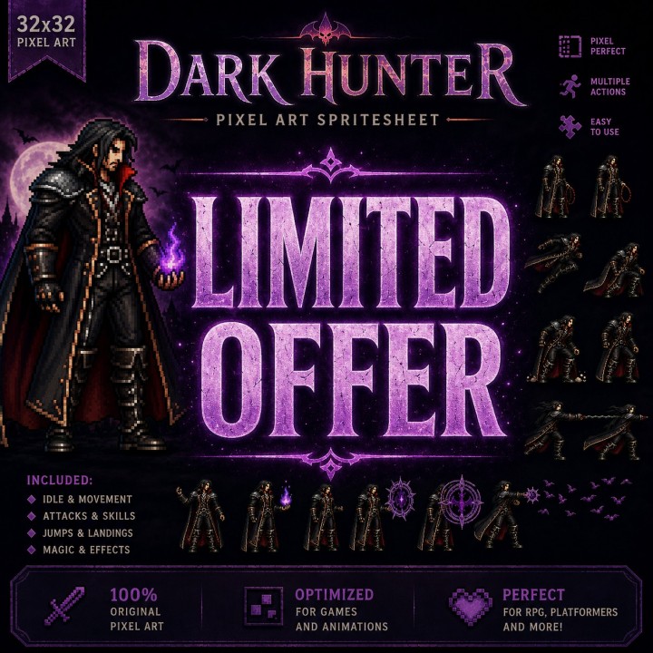 受恶魔城启发的AI辅助吸血鬼猎人动画素材