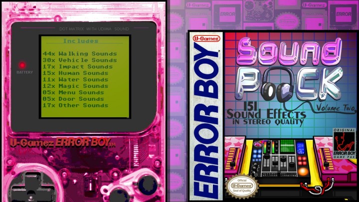151种受Gameboy启发适用于8位或16位风格游戏的音效素材