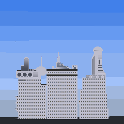14座免费的像素城市天际线建筑素材