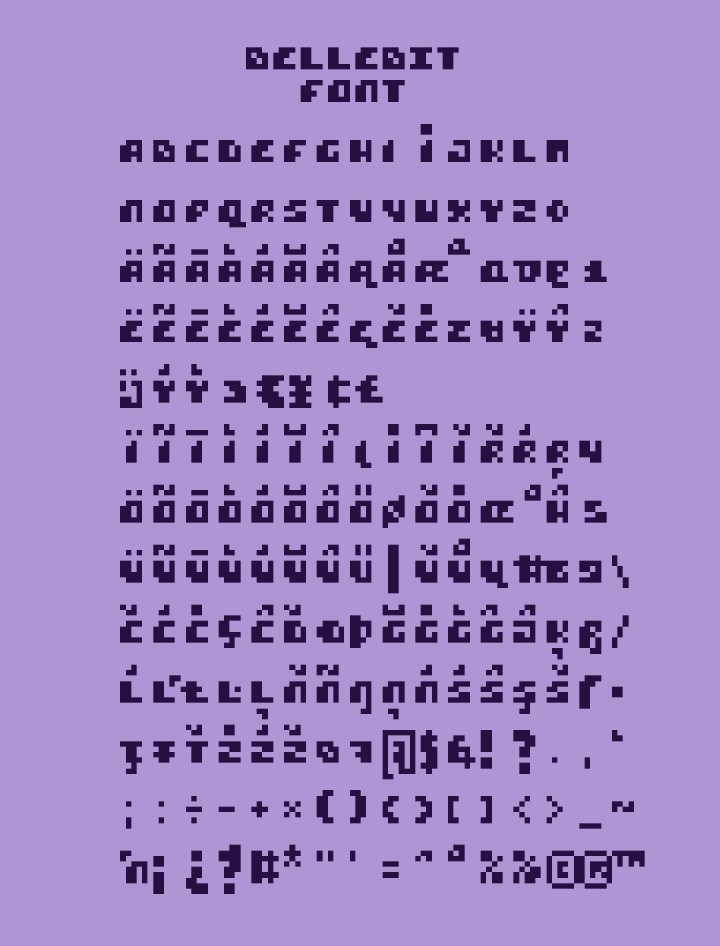 甜美小巧的复古像素艺术Bellebit字体素材