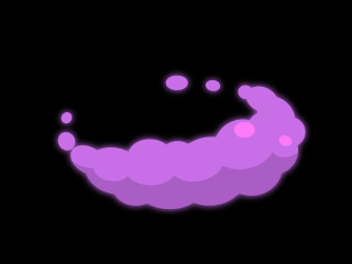 精美的卡通风格矢量2D烟雾特效动画素材