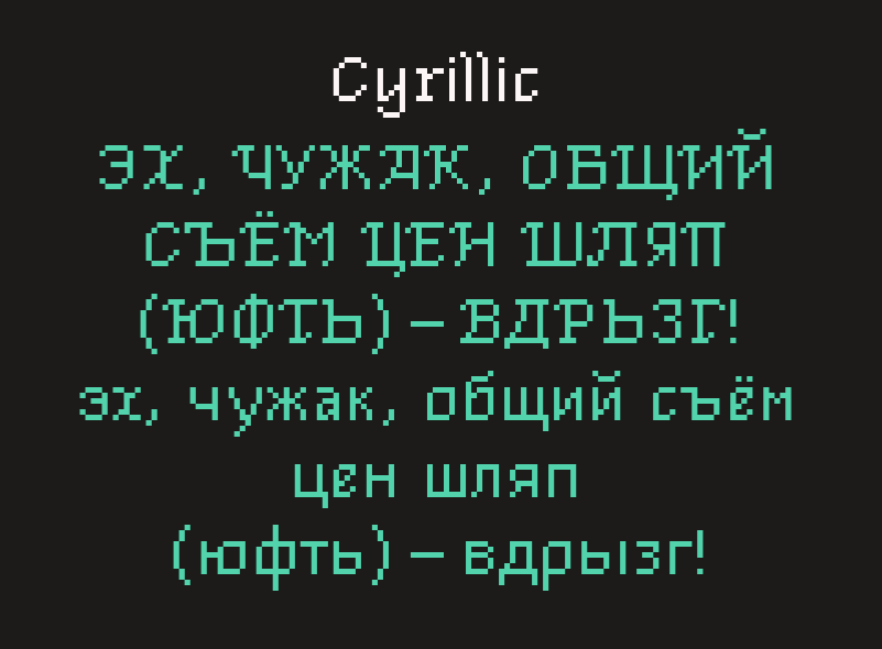 支持广泛本地化的像素PixelGlobal字体素材