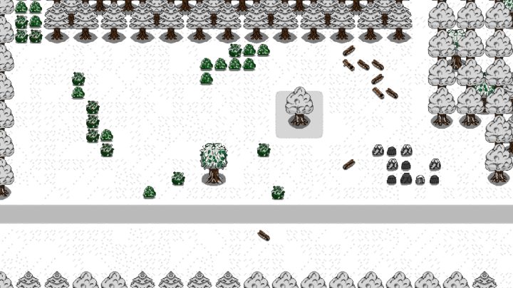 免费32*32像素雪景自然图块集素材